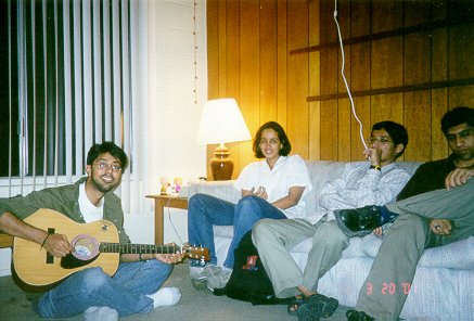 Playing guitar for Mugdha